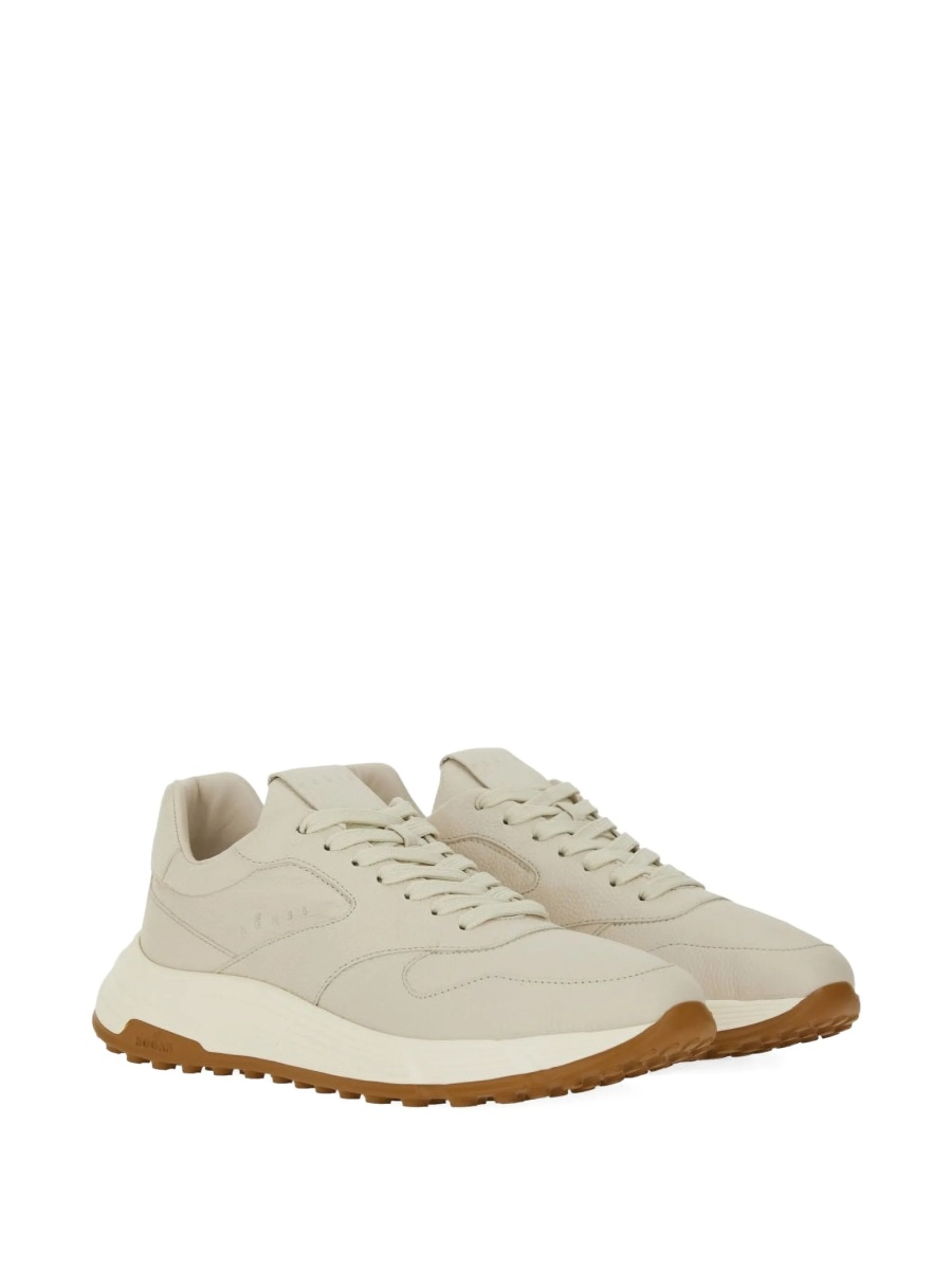 Sneakers Hogan neutri din piele - Img 2