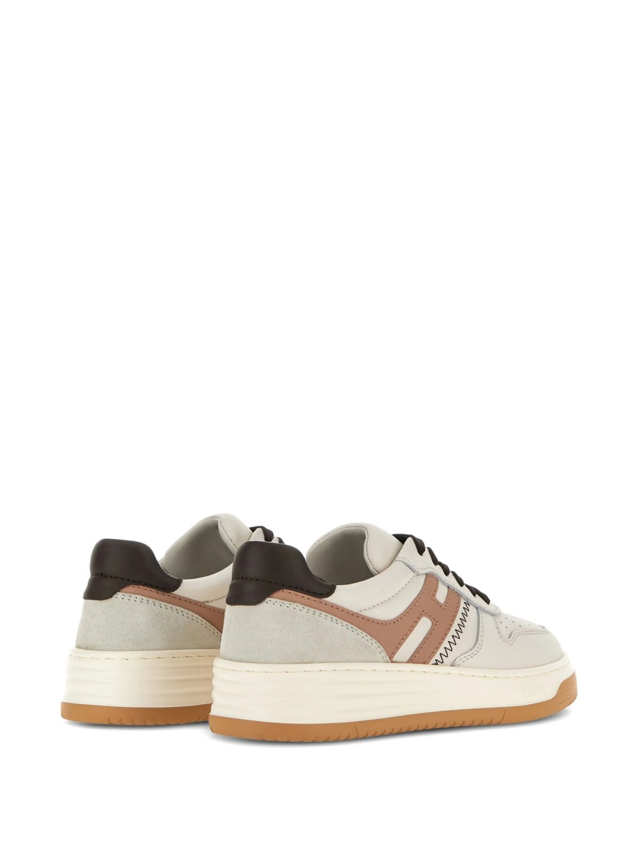 Sneakers Hogan neutri din piele - Img 3