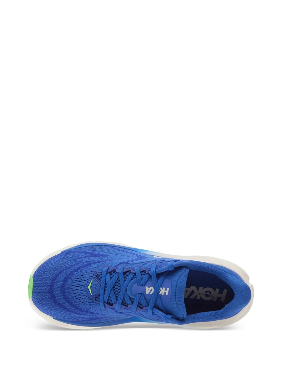 Sneakers Hoka One One albastri din material textil - Img 4