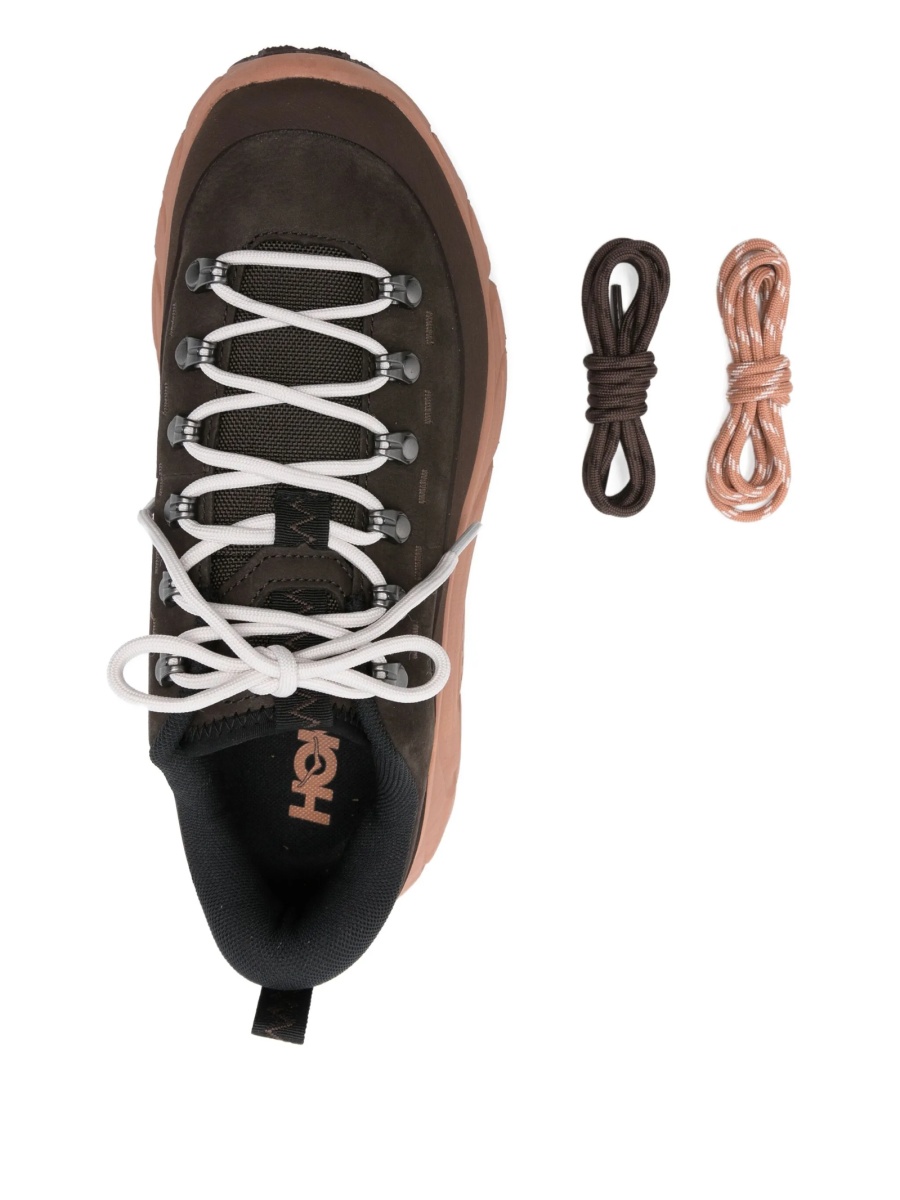 Sneakers Hoka One One maro din piele - Img 4
