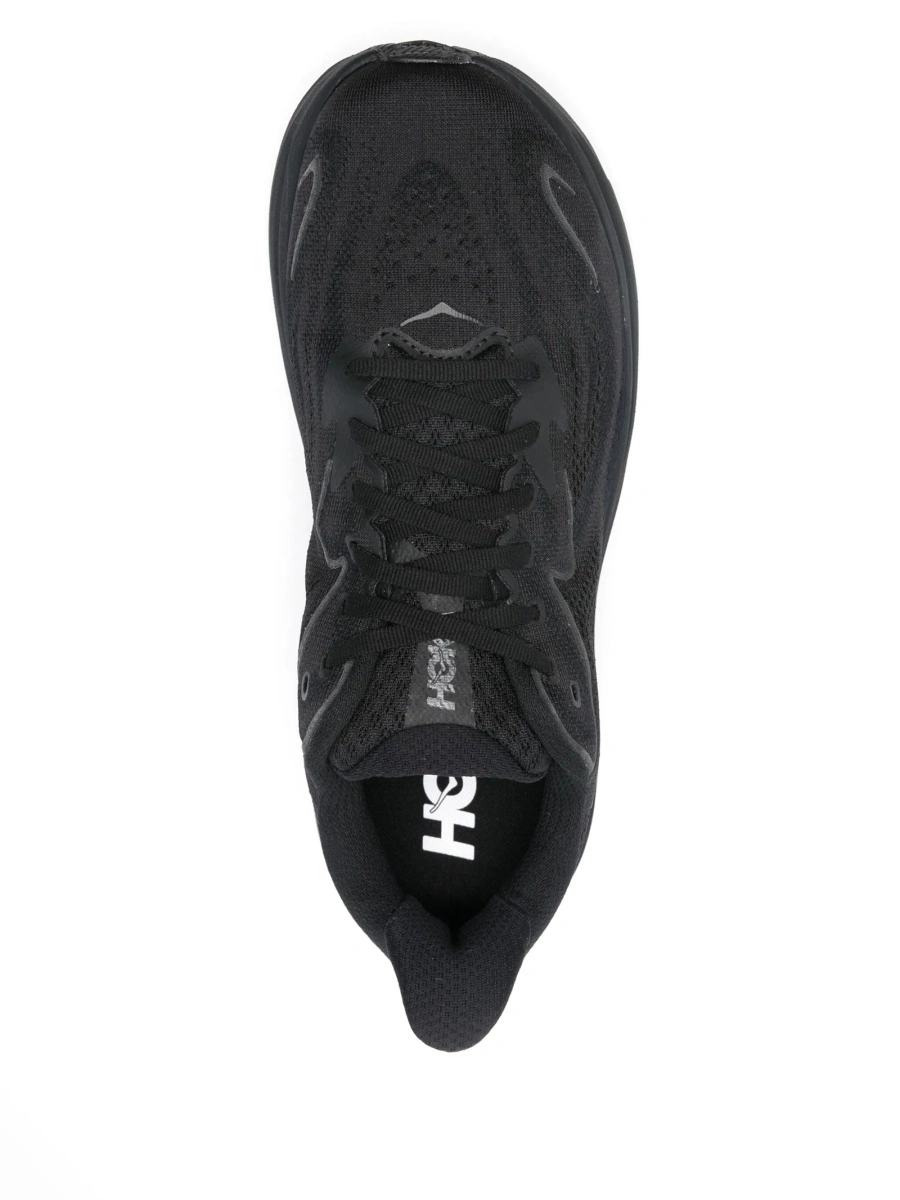 Sneakers Hoka One One negri din material textil - Img 4