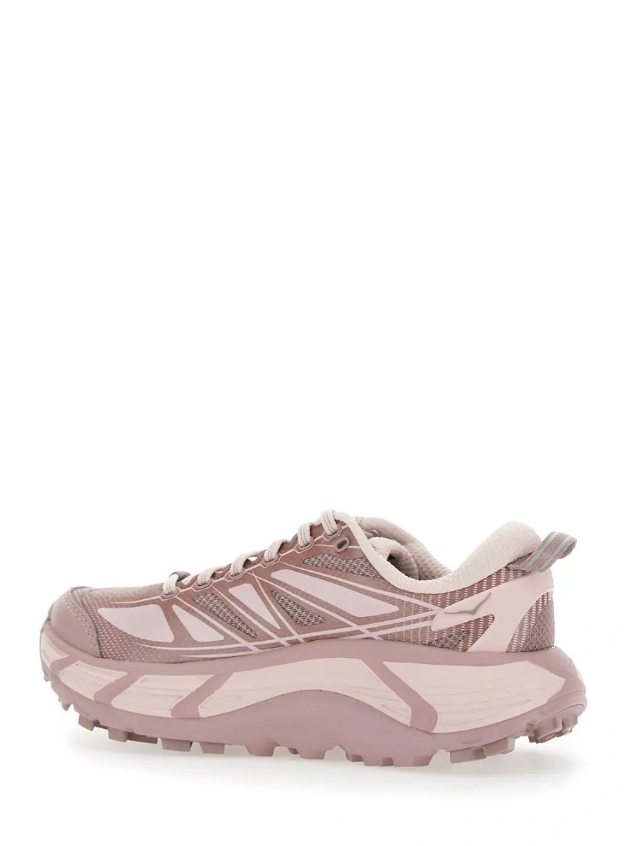 Sneakers Hoka One One roz din material textil - Img 3