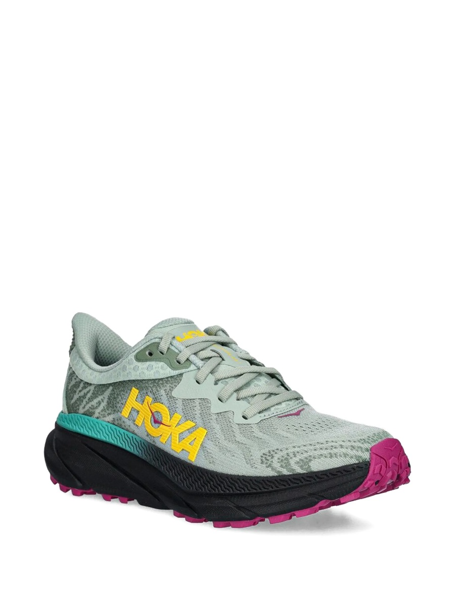 Sneakers Hoka One One verzi din material textil - Img 2
