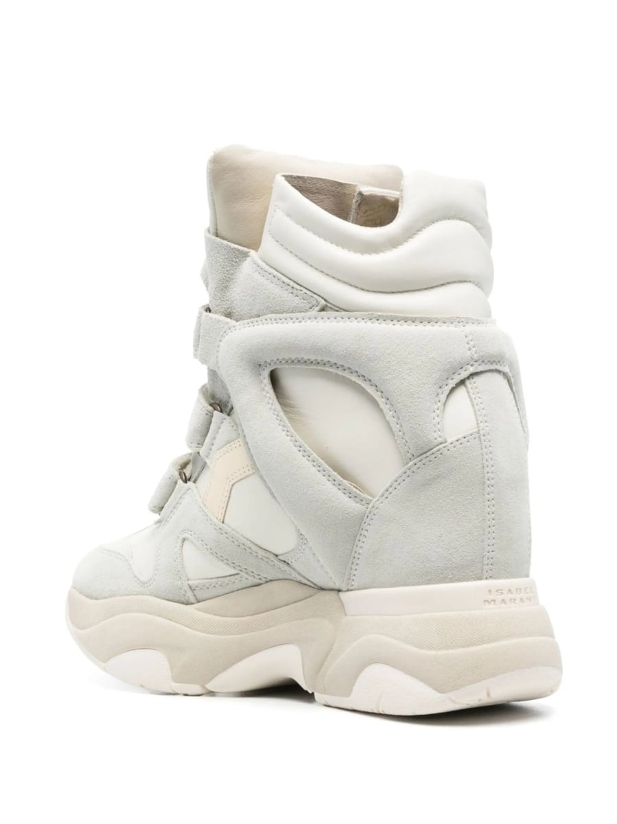 Sneakers Isabel Marant albi din piele - Img 3