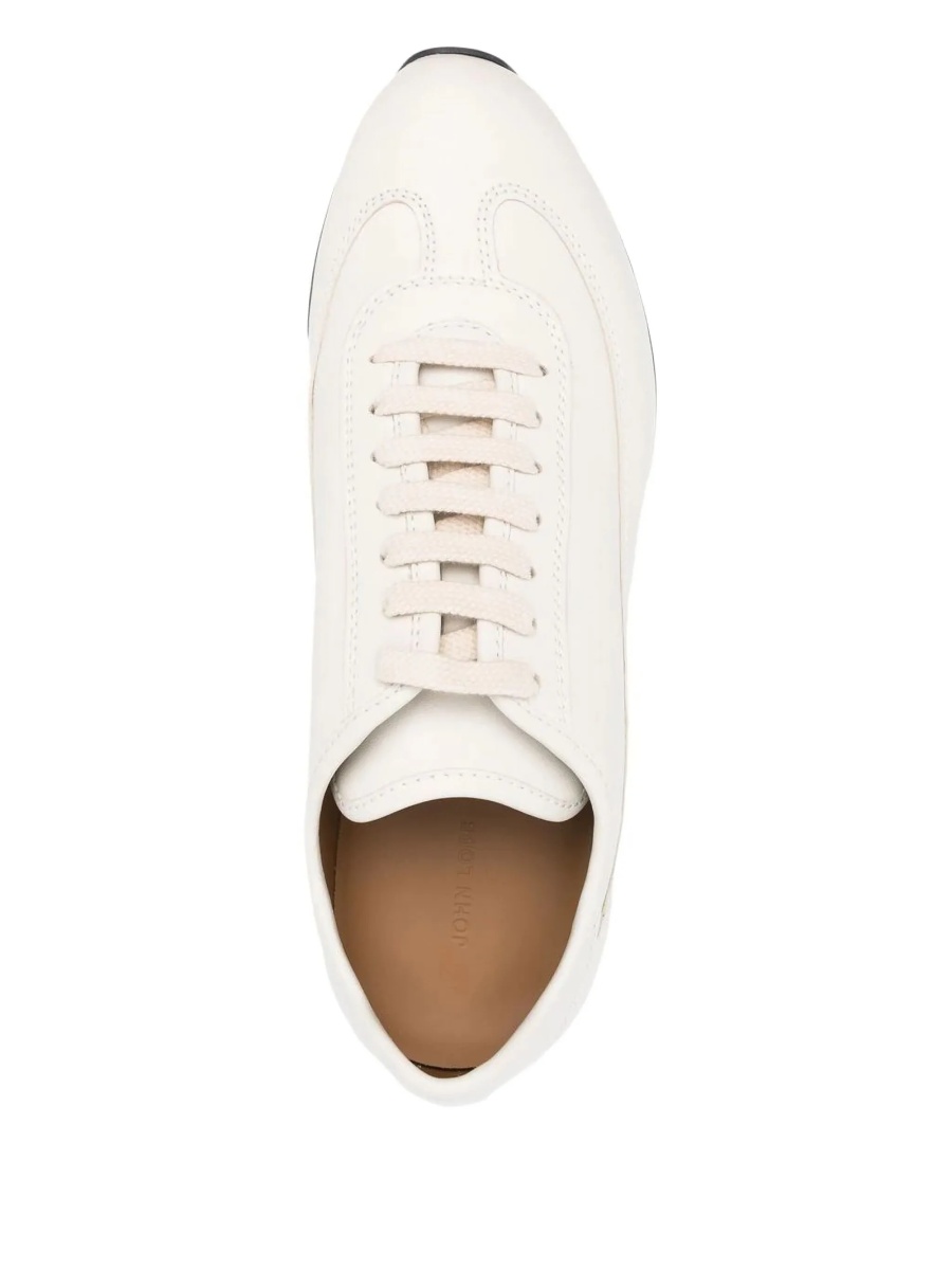 Sneakers JOHN LOBB albi din piele - Img 3