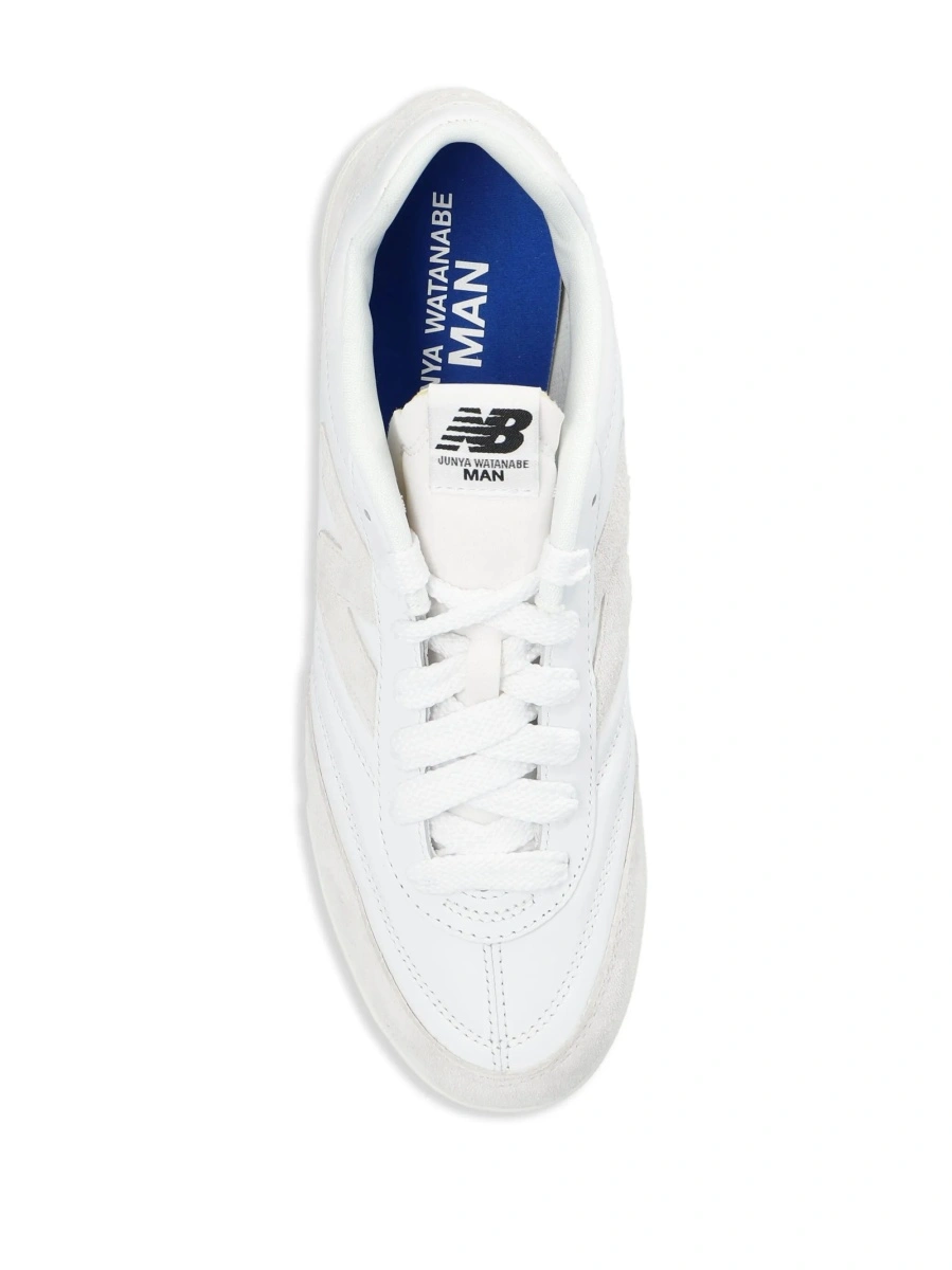 Sneakers JUNYA WATANABE albi din piele - Img 4
