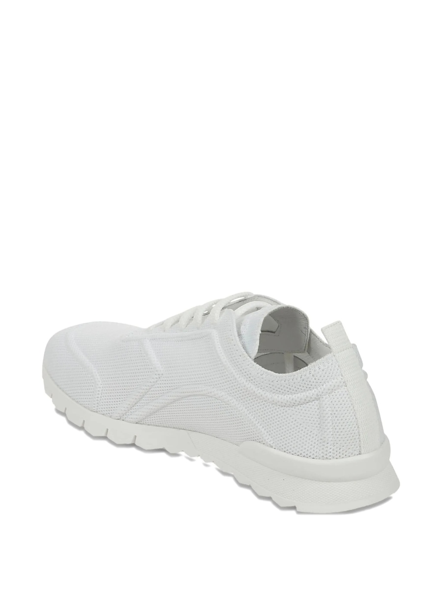 Sneakers KITON albi din bumbac si spandex/elastan - Img 3