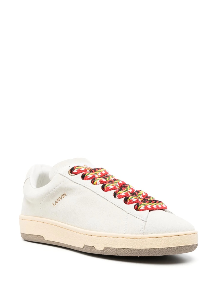 Sneakers Lanvin albi din piele - Img 2