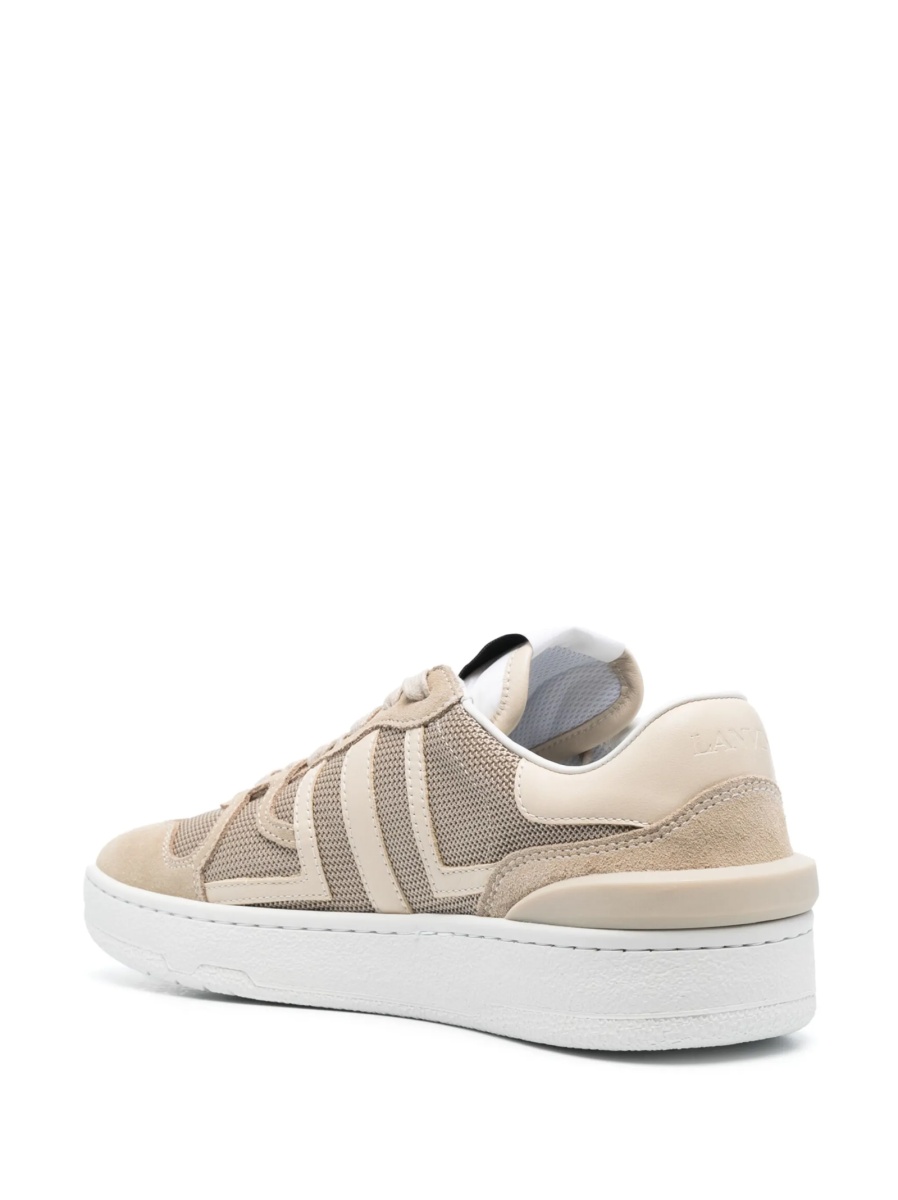 Sneakers Lanvin neutri din piele si material textil - Img 3