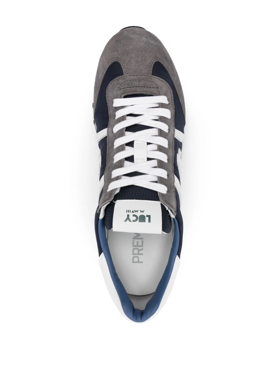 Sneakers LOULOU DE SAISON albastri din material textil si piele intoarsa - Img 4