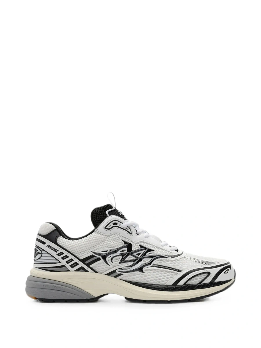 Sneakers 'M-Tech' white Sneakers with side logo patch in leather and fabric and leather for men - Img 8