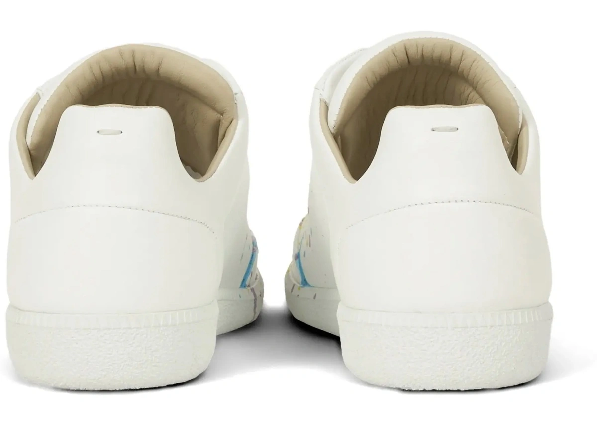 Sneakers Maison Margiela albi din piele - Img 6