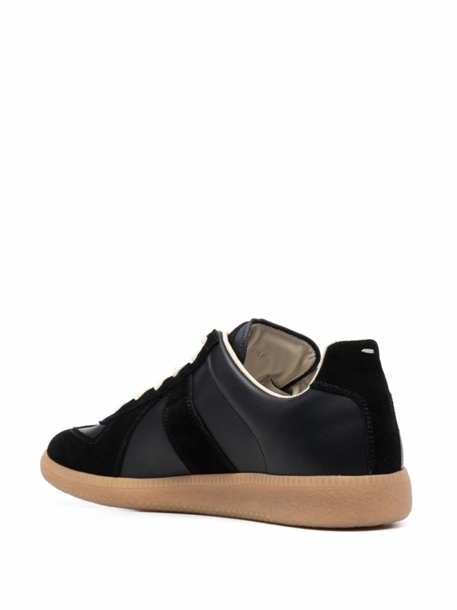 Sneakers Maison Margiela replica negri din piele - Img 3
