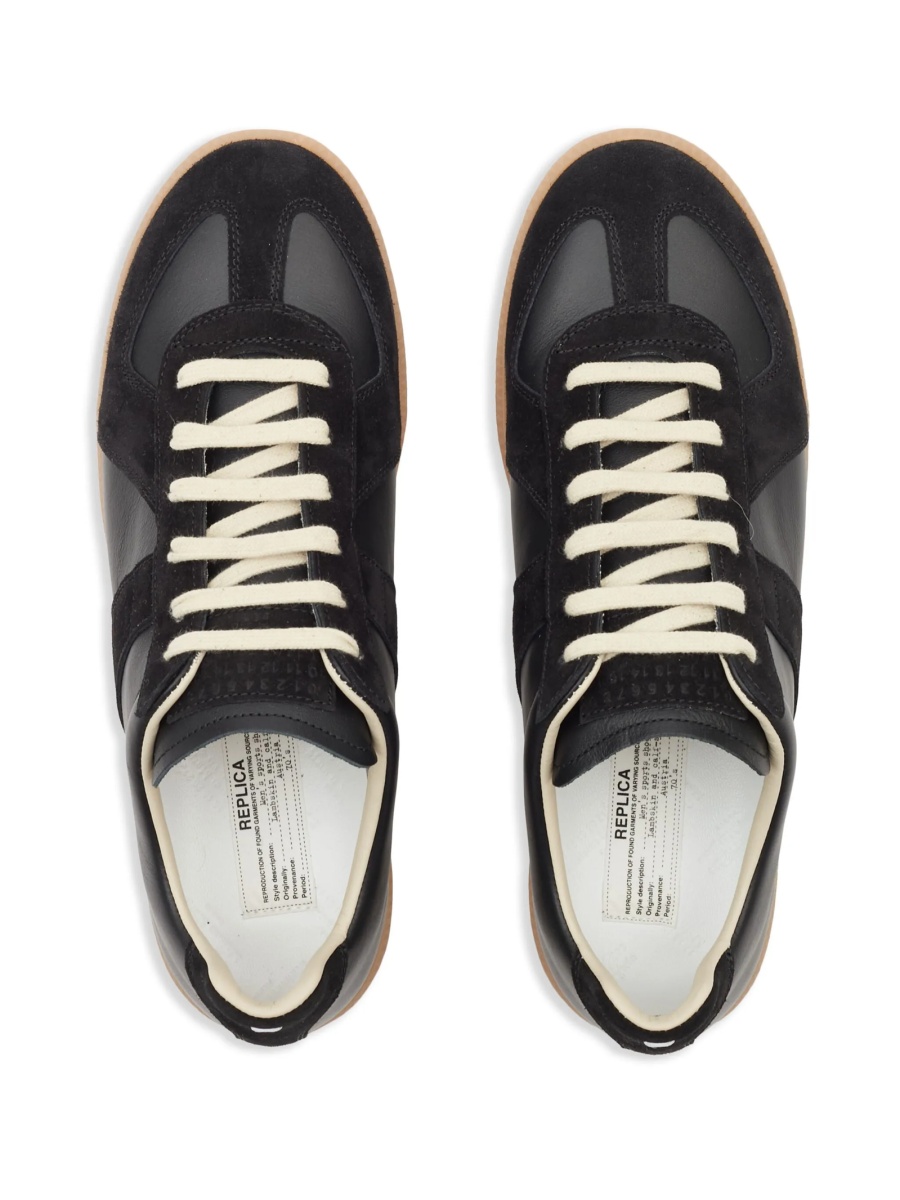 Sneakers Maison Margiela replica negri din piele - Img 4