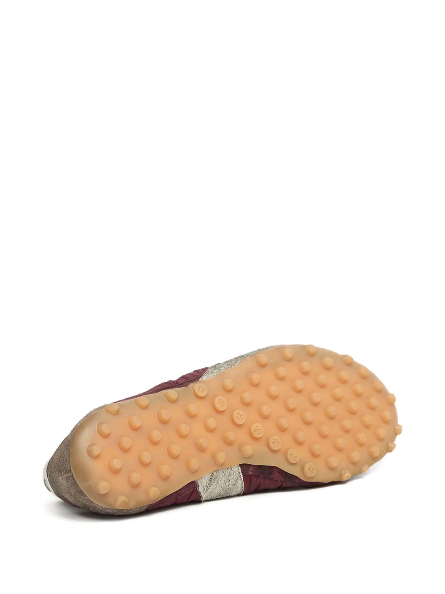 Sneakers Maison Margiela rosii din polyester si piele intoarsa - Img 4