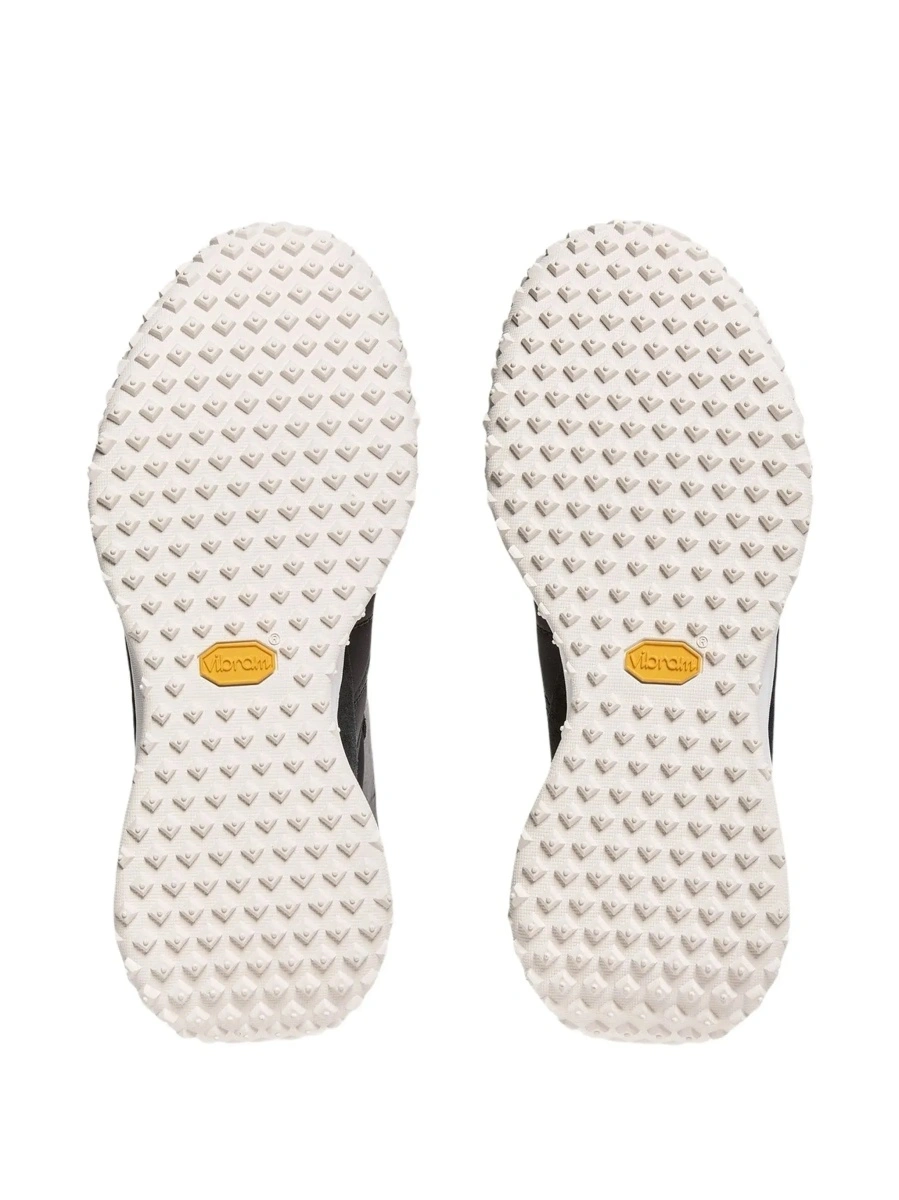 Sneakers Moncler negri din piele si material textil - Img 7