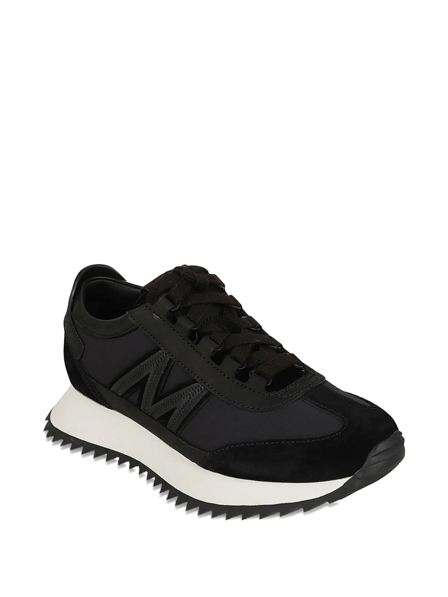Sneakers Moncler negri din piele si nylon - Img 2