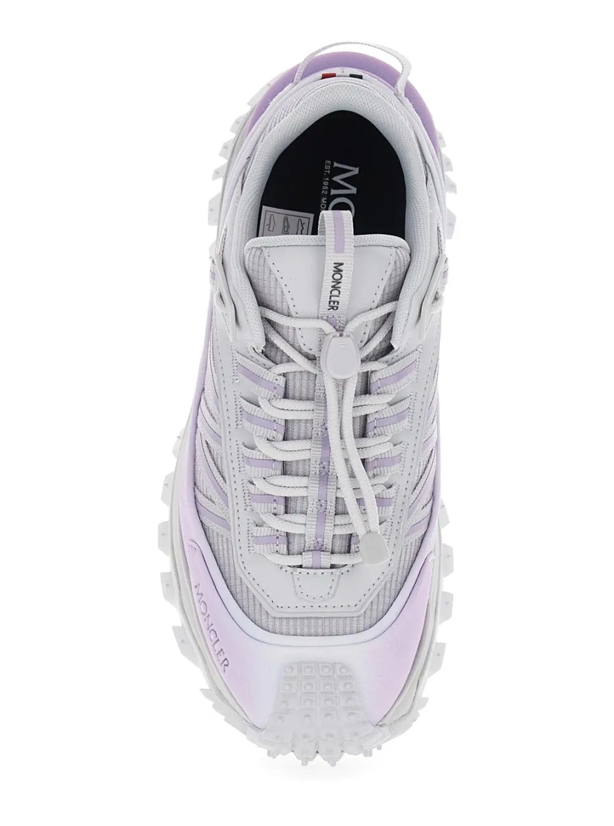 Sneakers Moncler 'Trailgrip' gri din piele - Img 4