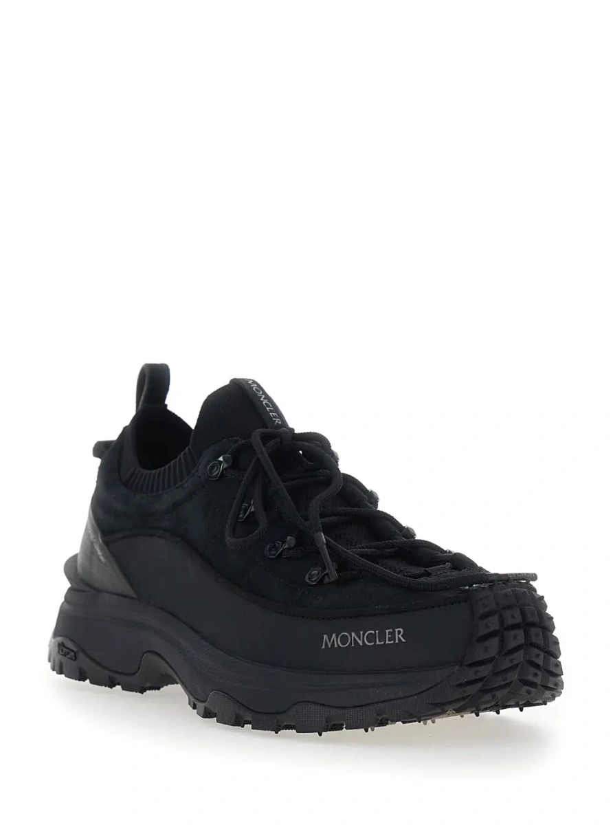 Sneakers Moncler 'Trailgrip' negri din piele - Img 2