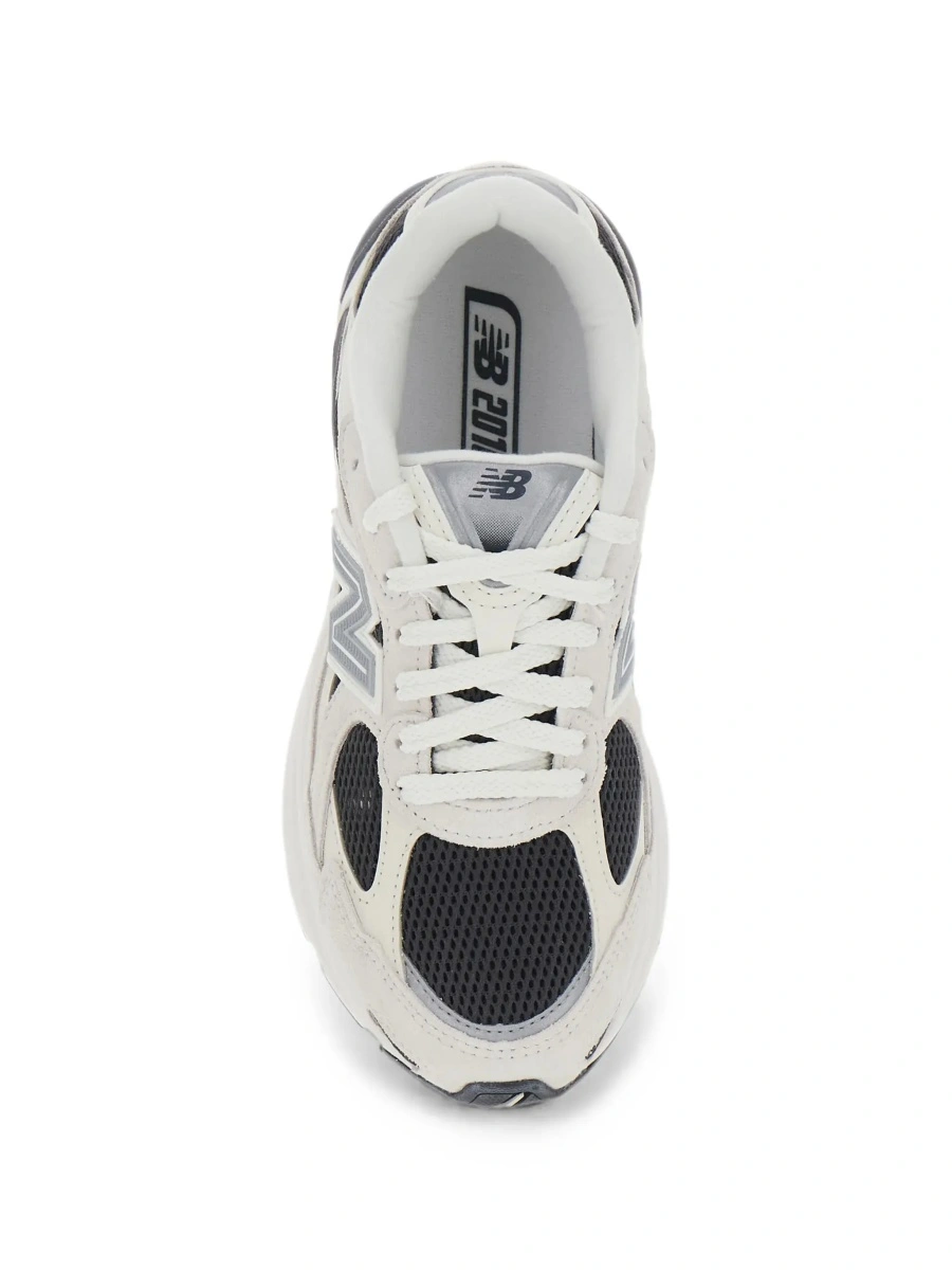 Sneakers New Balance bej din piele si material textil - Img 6