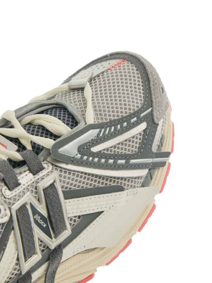 Sneakers New Balance gri din plasa si piele - Img 2