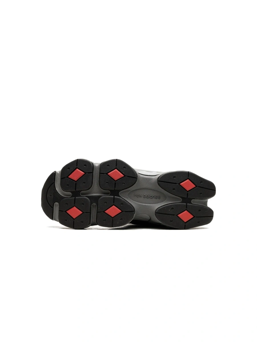 Sneakers New Balance Kids negri din piele intoarsa si plasa - Img 4