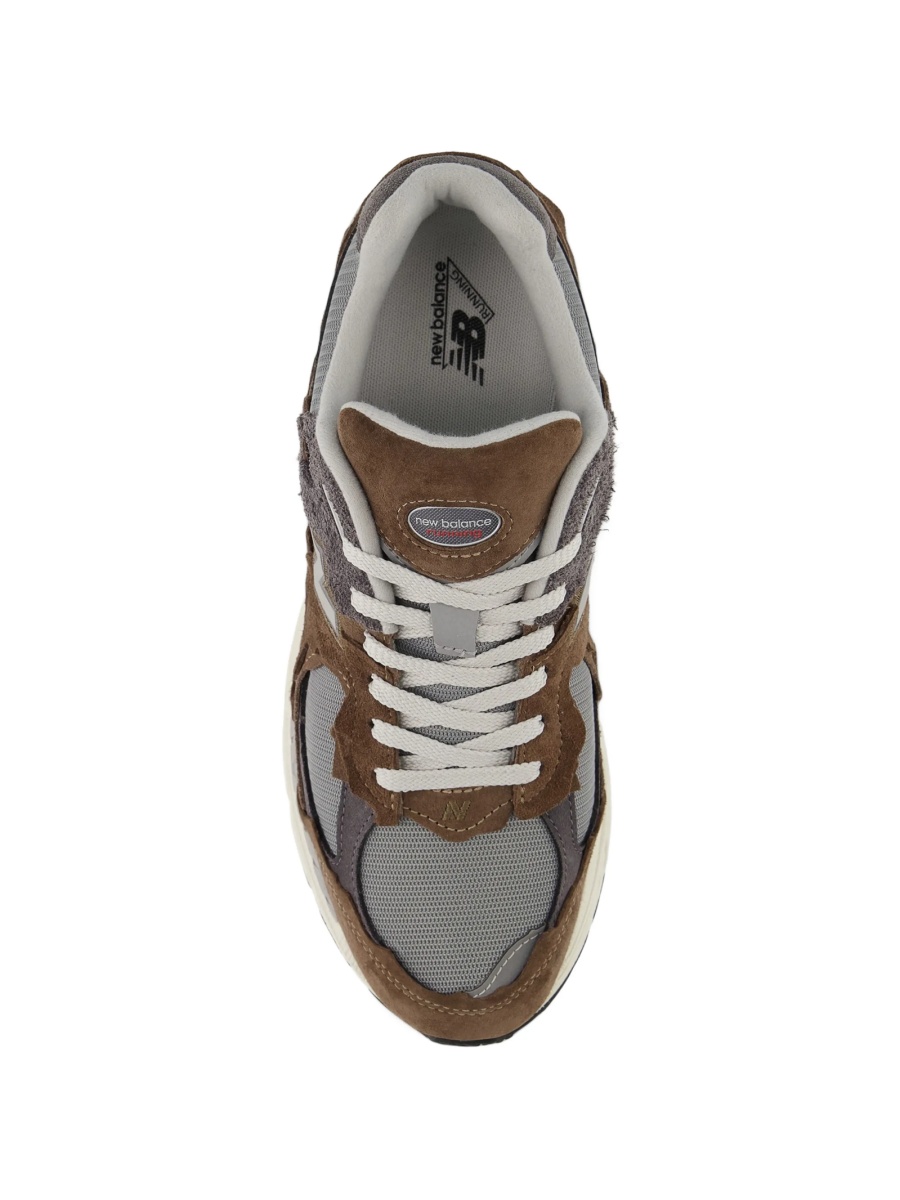 Sneakers New Balance maro din piele intoarsa si plasa - Img 3