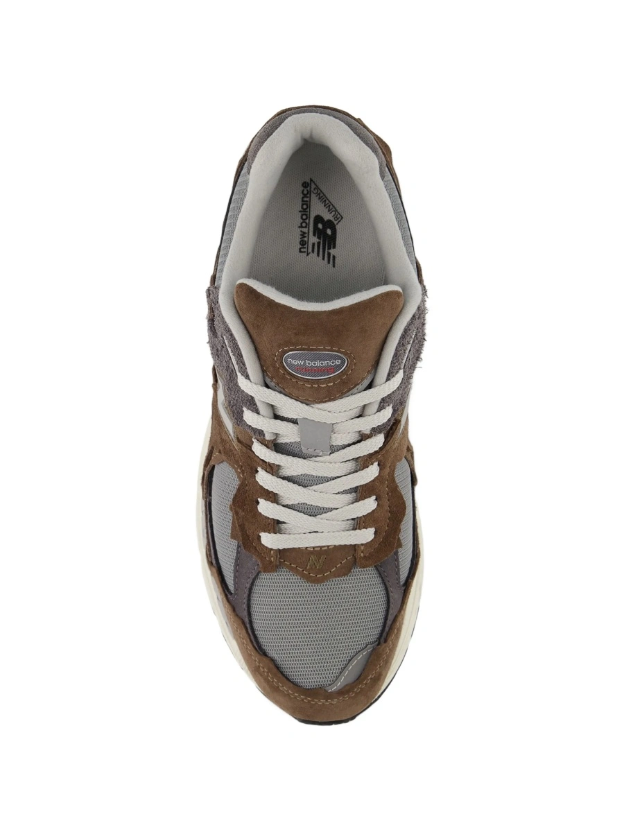 Sneakers New Balance maro din piele intoarsa si plasa - Img 3