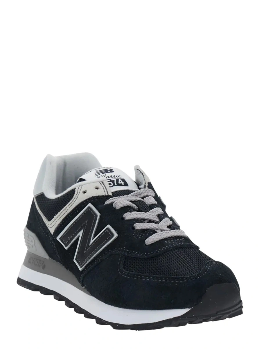 Sneakers New Balance negri din piele si material textil - Img 2