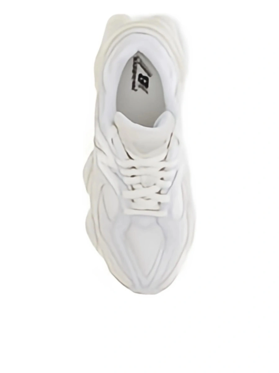 Sneakers New Balance neutri din piele intoarsa si plasa - Img 3