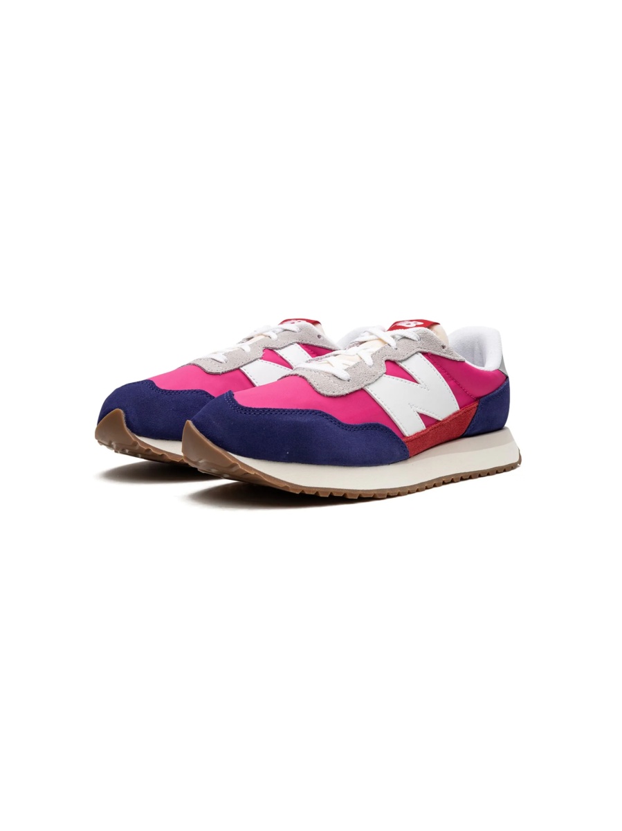 Sneakers New Balance violet din piele intoarsa - Img 5