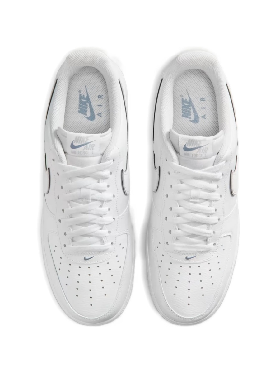 Sneakers Nike air force 1 albi din piele si piele eco - Img 3