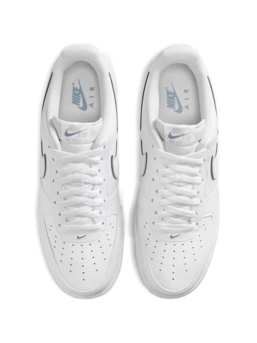 Sneakers Nike air force 1 albi din piele si piele eco - Img 3