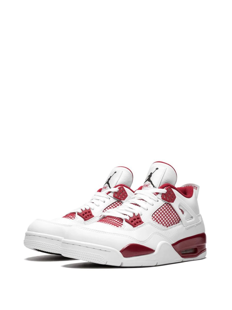 Sneakers Nike air jordan 4 albi din piele - Img 2
