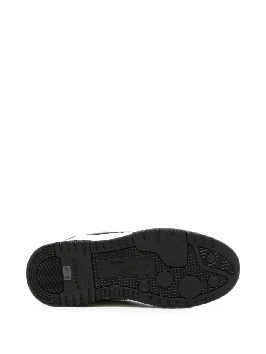 Sneakers Off-White albi din piele si plasa - Img 4