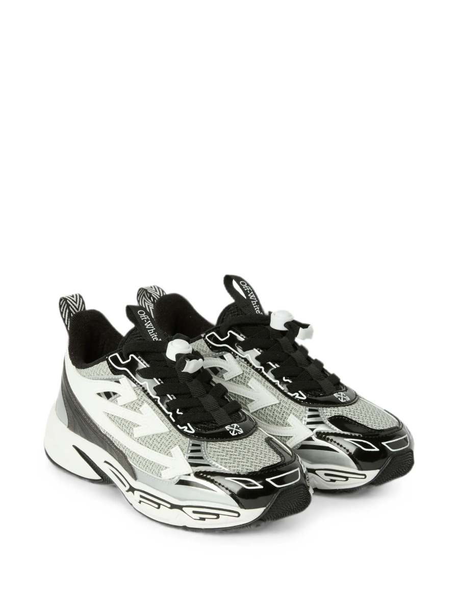 Sneakers Off-White gri din nylon si polyester - Img 3