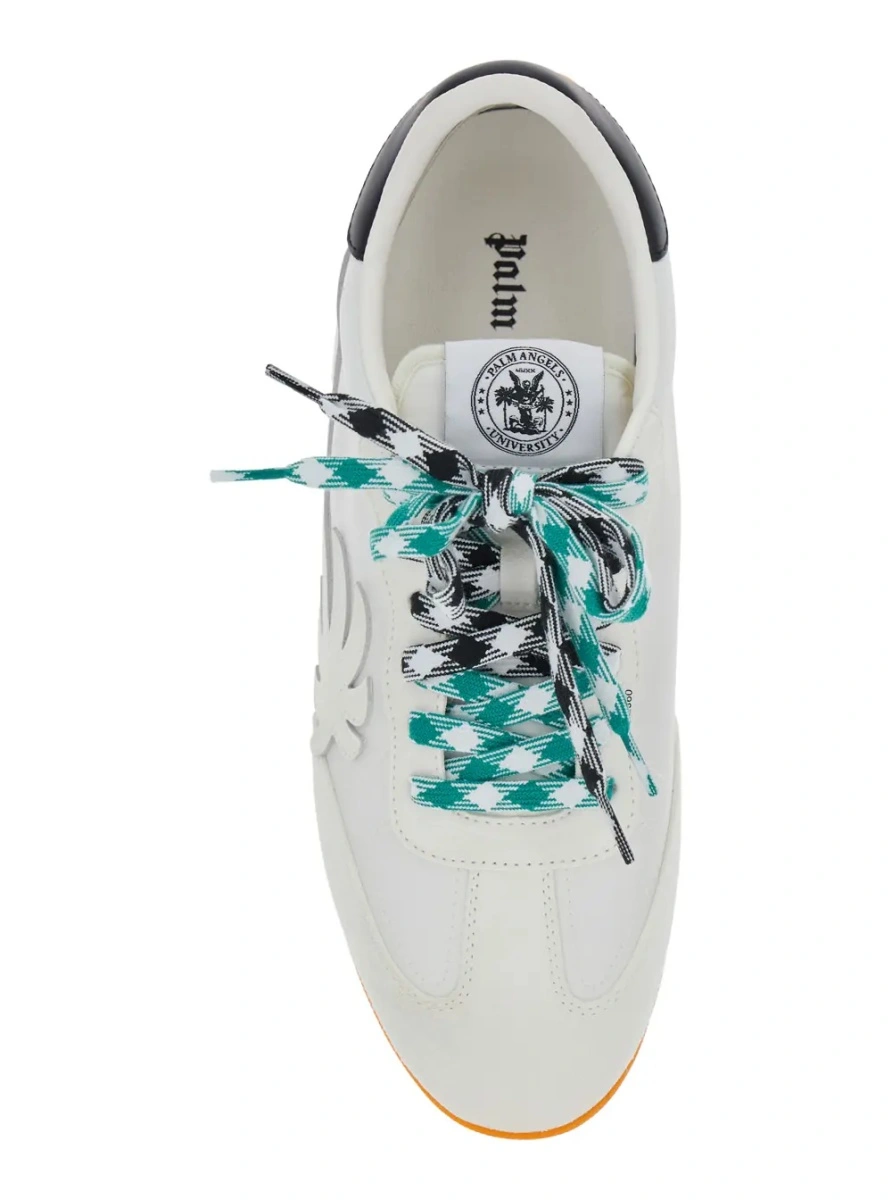Sneakers Palm Angels albi din piele - Img 4