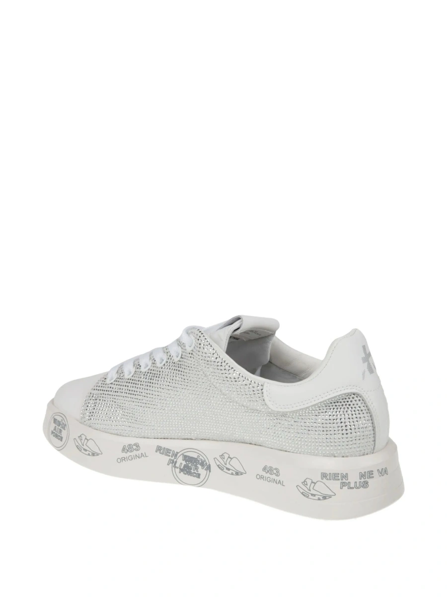 Sneakers Premiata albi din piele - Img 5