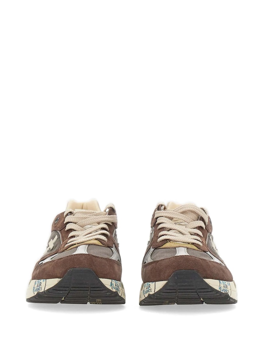 Sneakers Premiata maro din piele si poliamida - Img 3