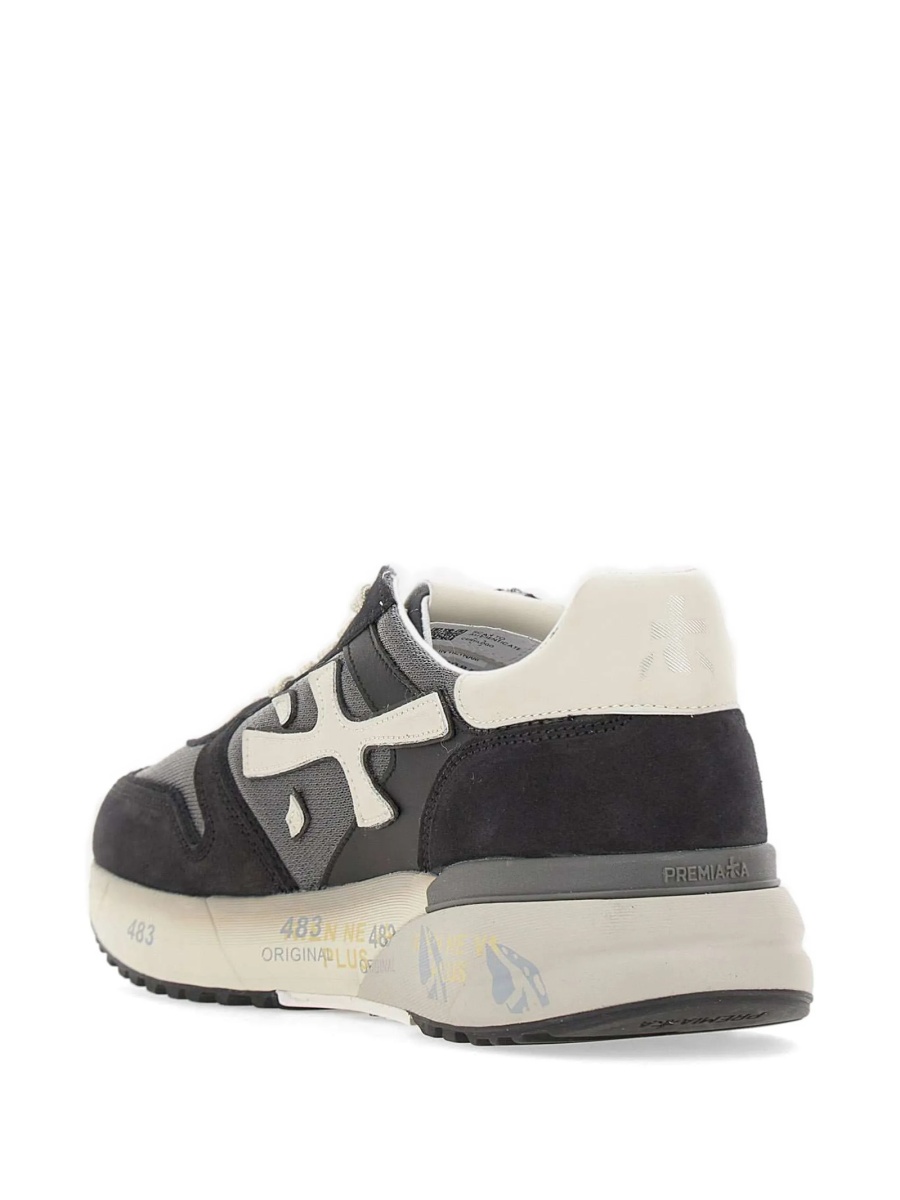 Sneakers Premiata negri din poliuretan si poliamida - Img 3