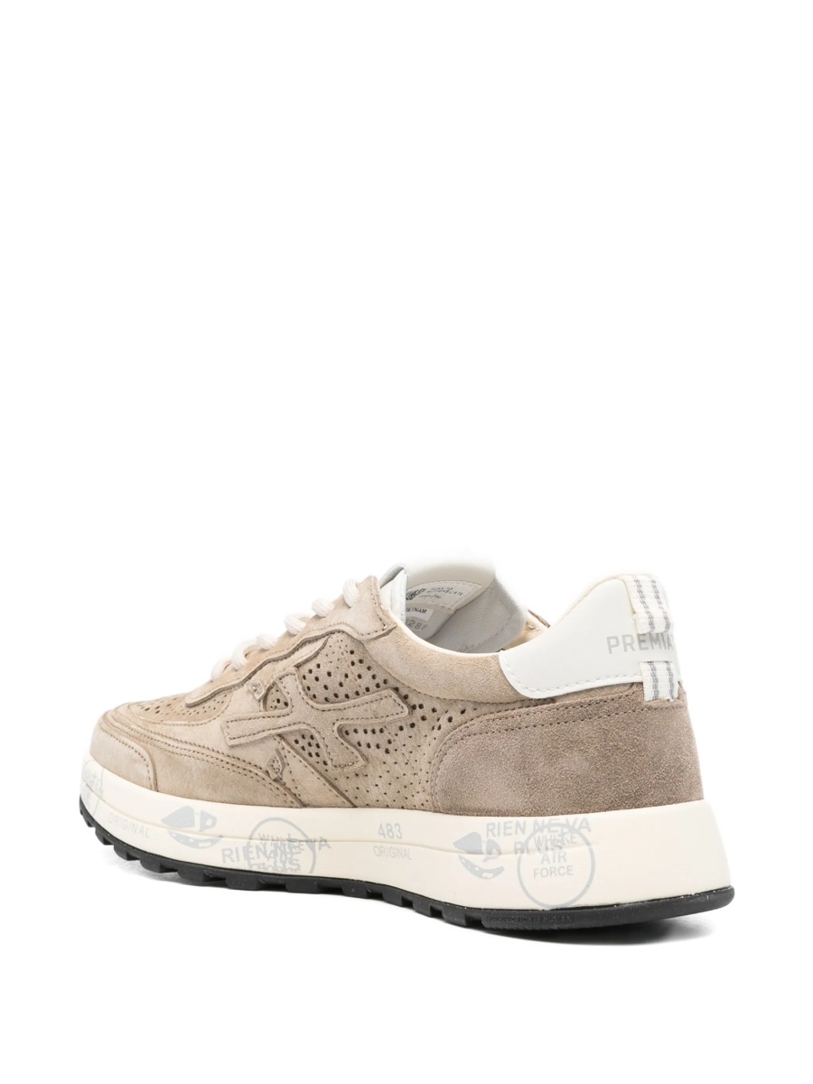 Sneakers Premiata neutri din piele intoarsa - Img 3