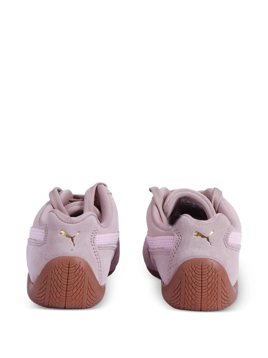 Sneakers Puma Kids roz din piele intoarsa - Img 3