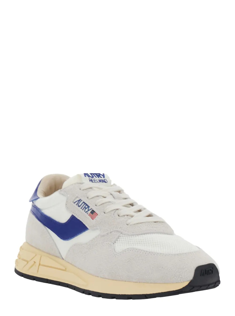 Sneakers 'Reelwind' Gray Sneakers with logo patch on the tongue in leather for men - Img 2