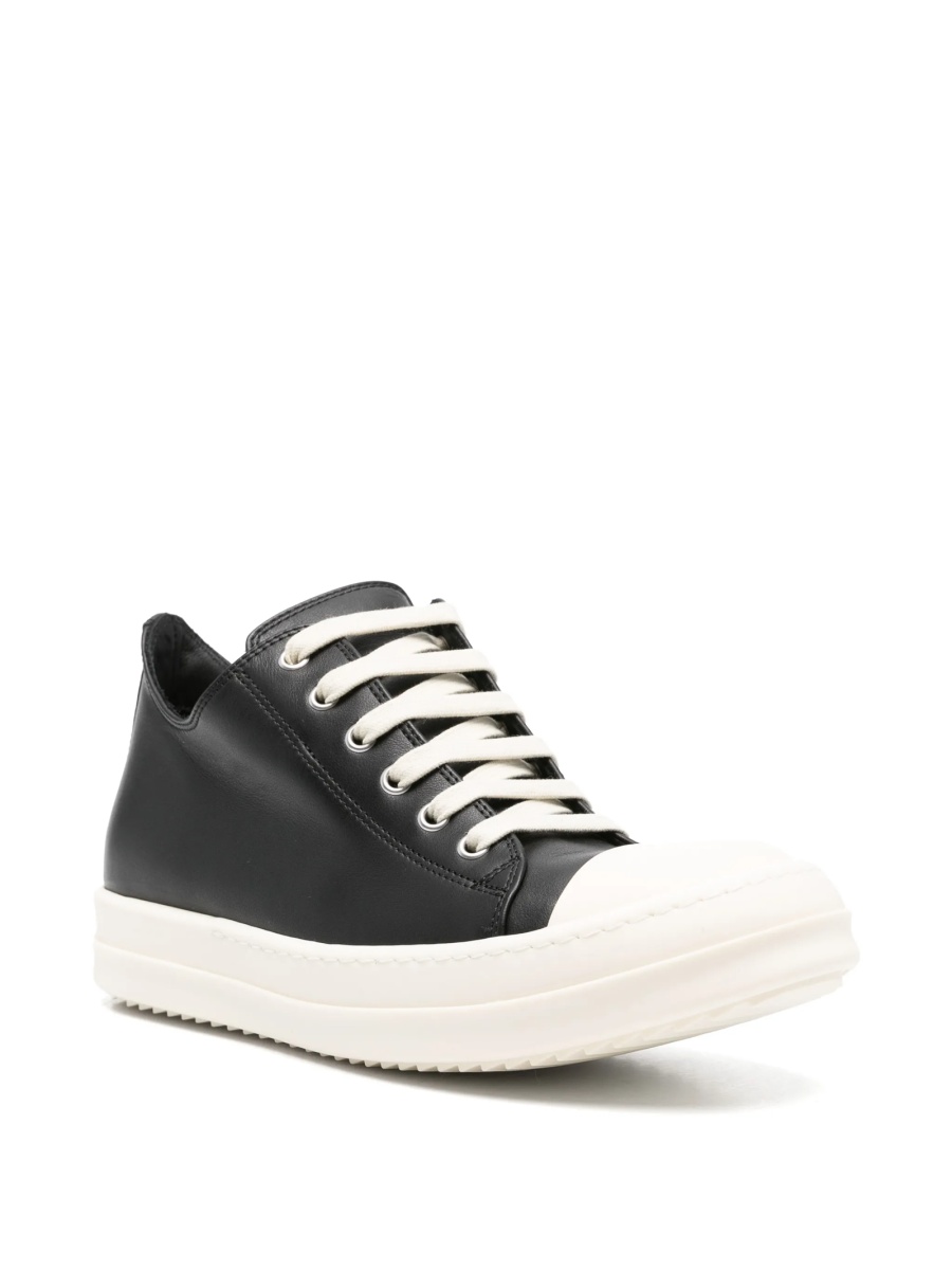 Sneakers Rick Owens negri din piele - Img 2