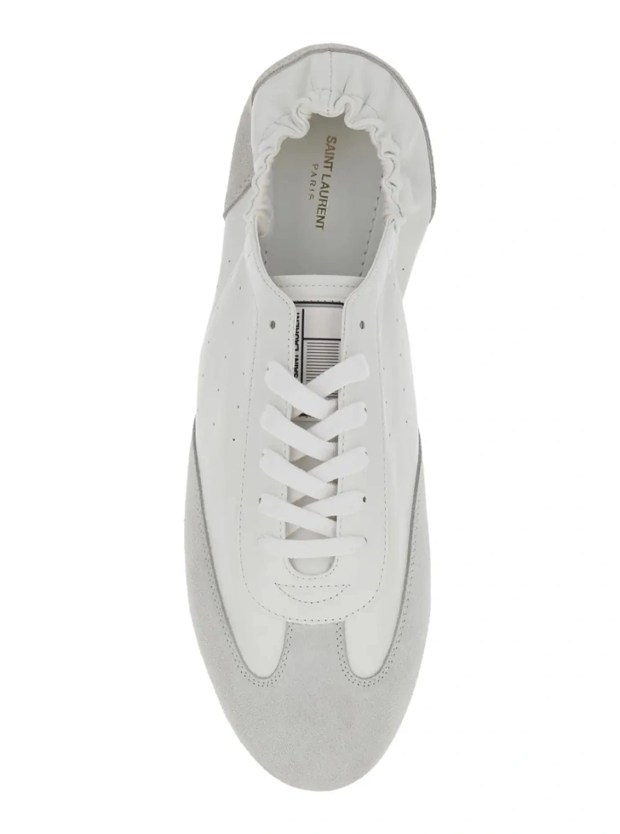 Sneakers Saint Laurent albi din piele 'ARTICO' - Img 4