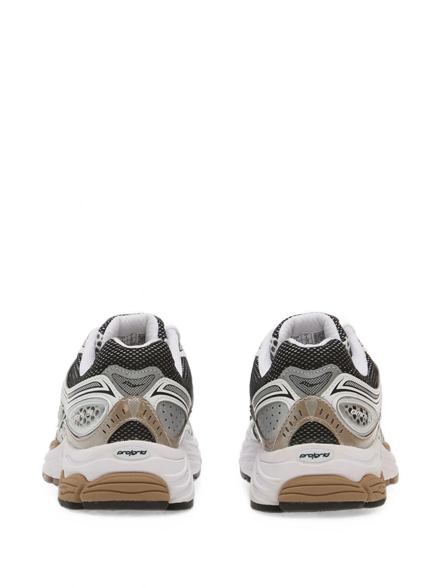 Sneakers Saucony albi din piele intoarsa si plasa - Img 3