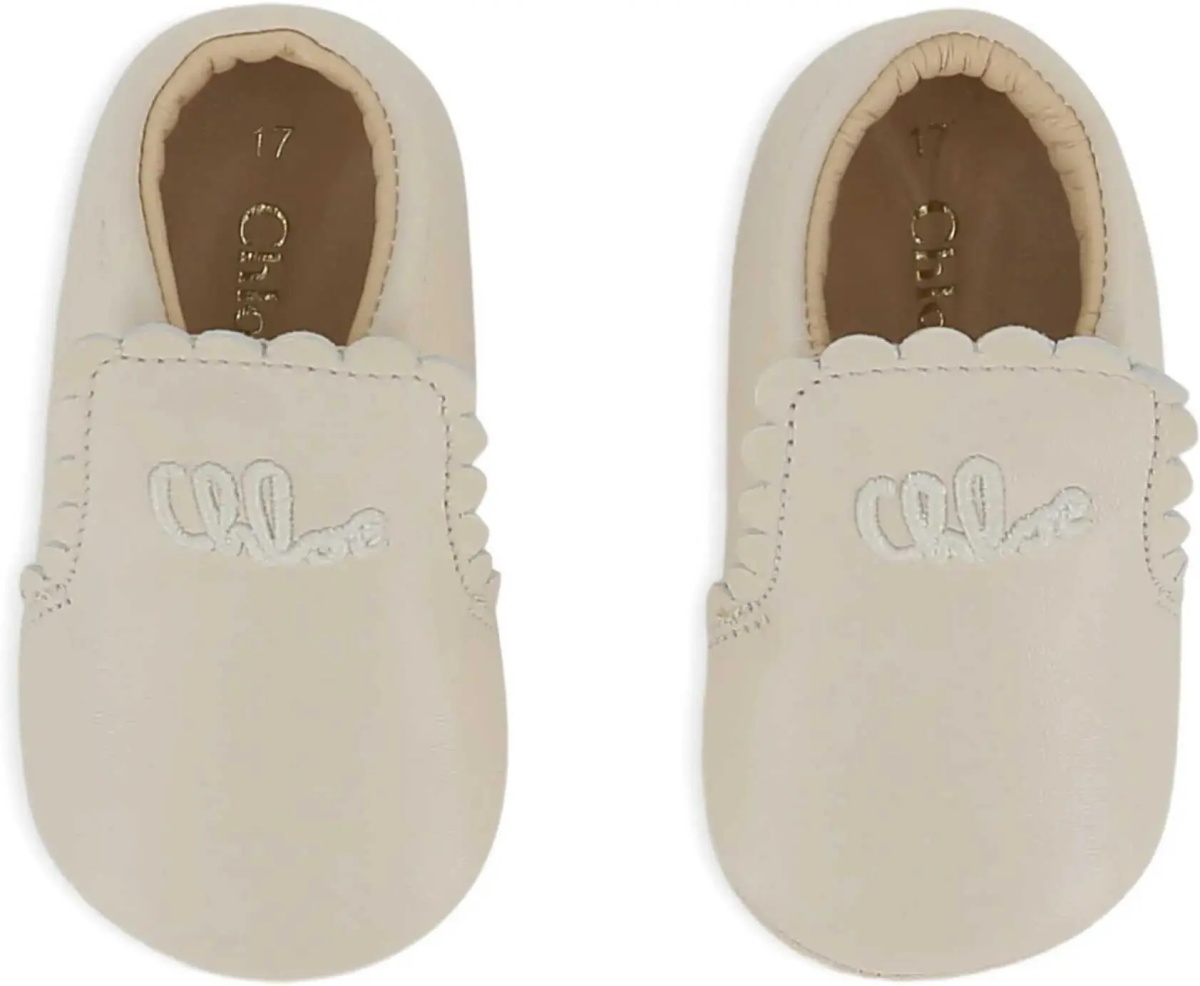 Sneakers Scarpe In Pelle Con Logo Ricamato* - Img 2