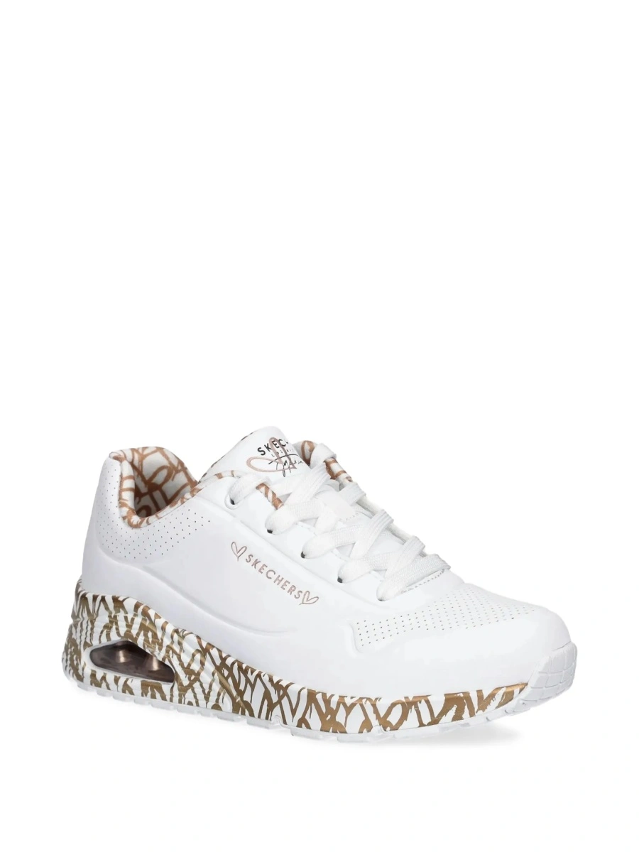 Sneakers SKECHERS albi din material textil - Img 2
