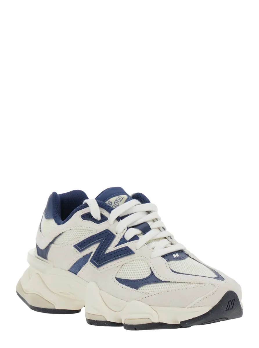 Sneakers Sneakers 9060 with cushioned sole and logo, Tech Fabric, Blue, Unisex - Img 2