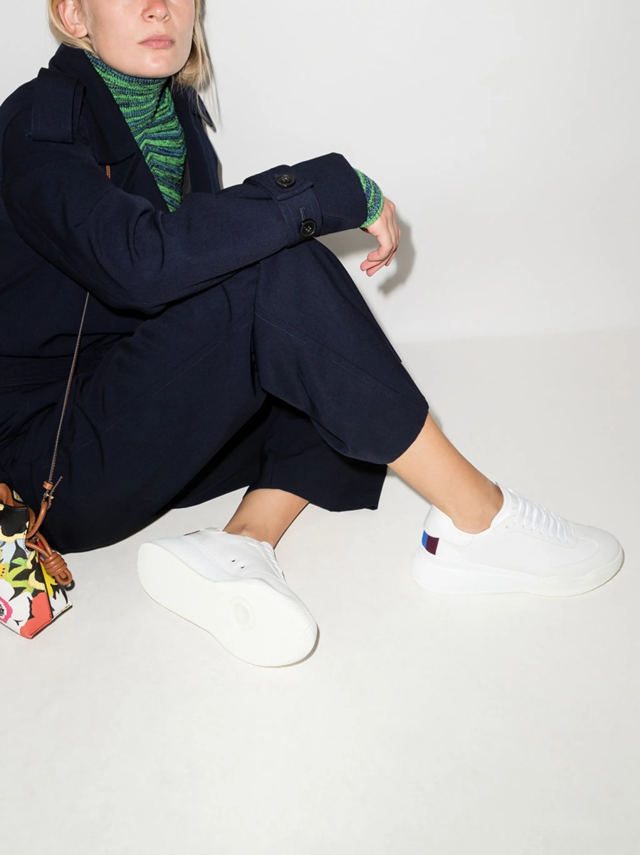 Sneakers Stella McCartney albi din polyester si poliuretan - Img 3